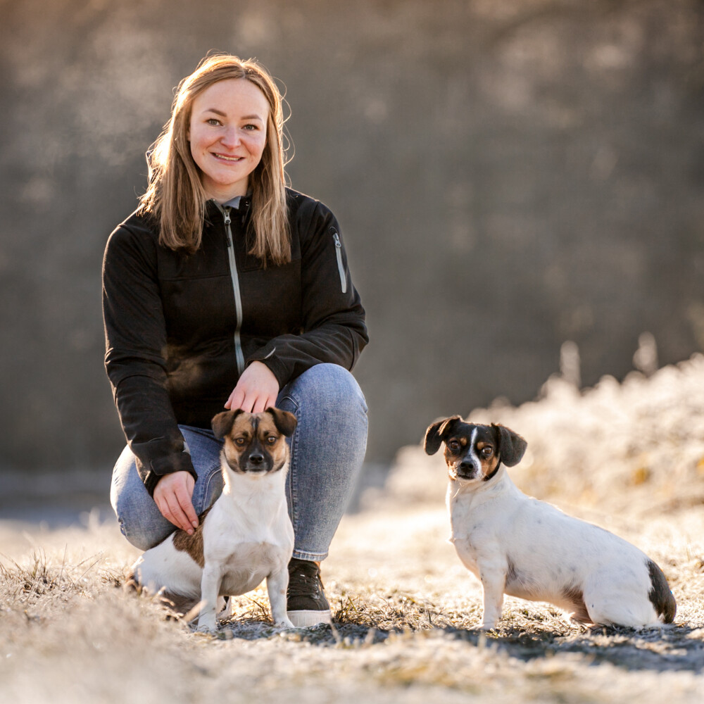 Susi mit ihren Hunden