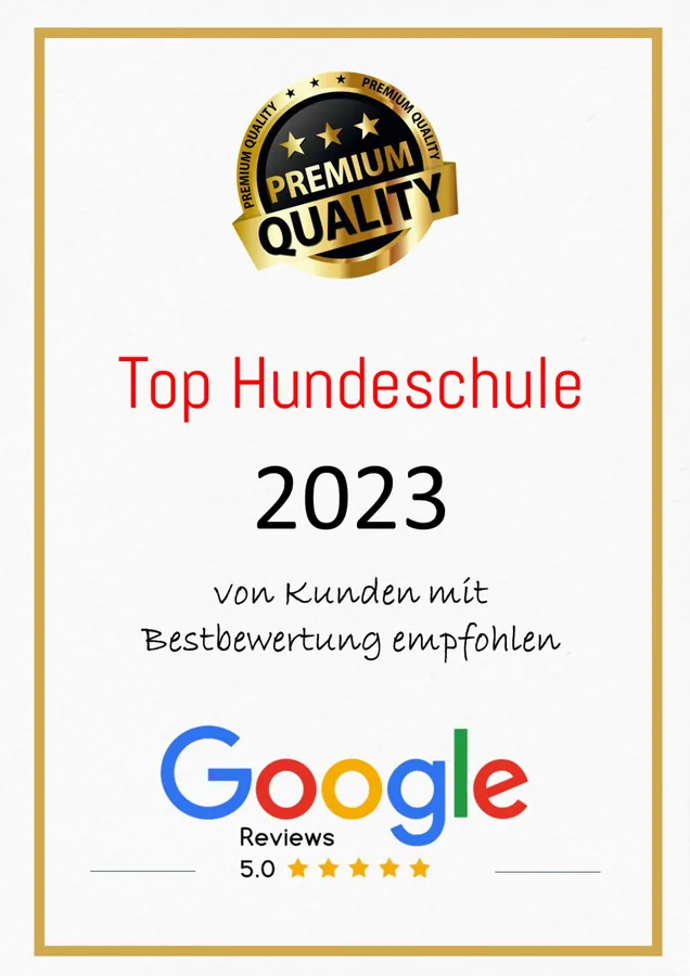 Auszeichnung Top Hundeschule 2023